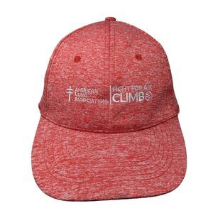American Lung Association Fight For Air Climb Strapback Hat Red OS Hit Wear